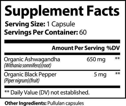 Ashwagandha W/ Black Pepper